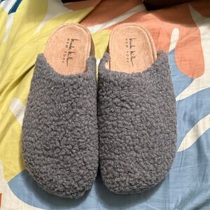 Heather Gray Cozy Mules by Nine West